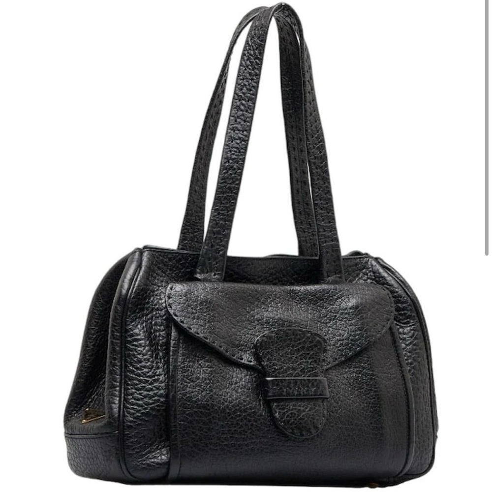 PRADA Cervo Leather Two Way Bag - EUC